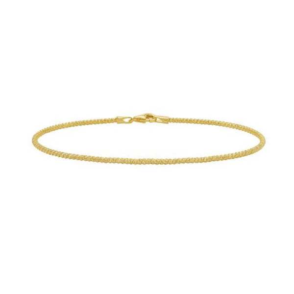 14K 1.7mm Sparkle Spring Chain
