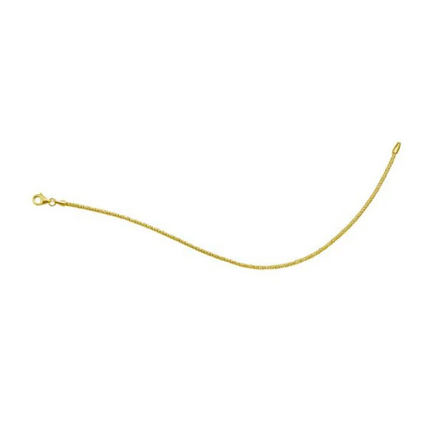 14K 1.7mm Sparkle Spring Chain