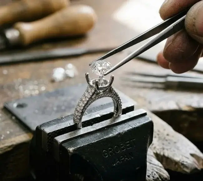 Diamond Stone Setting Charles Fine Jewelry