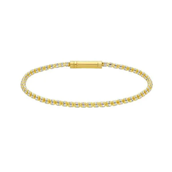 14K 2.74mm Fancy Ice Chain Bracelet