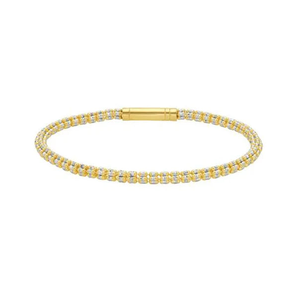 14K  3.3mm Fancy Ice Chain Bracelet