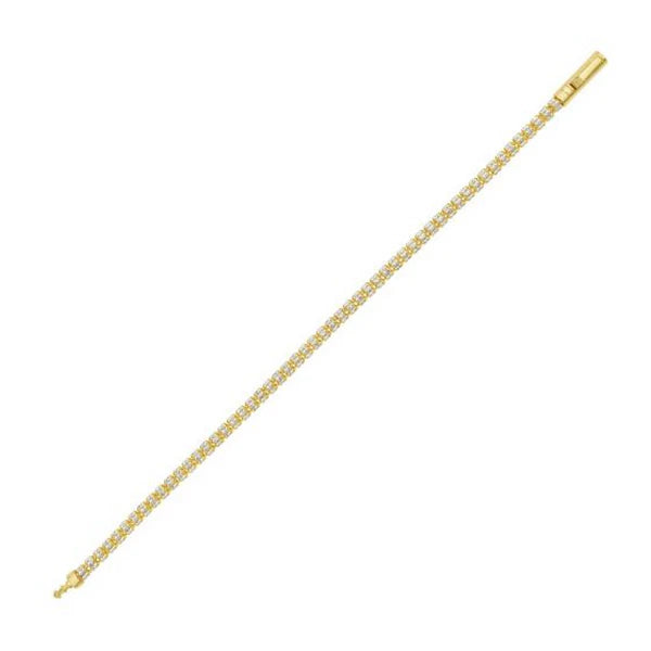 14K  3.3mm Fancy Ice Chain Bracelet